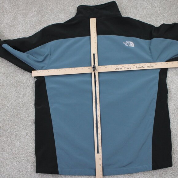 The North Face Jacket Mens Large Blue/Black Apex Bionic 3 Soft Shell Coat - Picture 12 of 14
